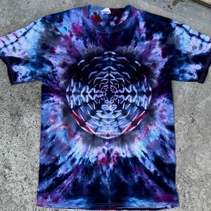 Custom tie dye on new size medium Port & Co  (higher quality) short sleeve shirt